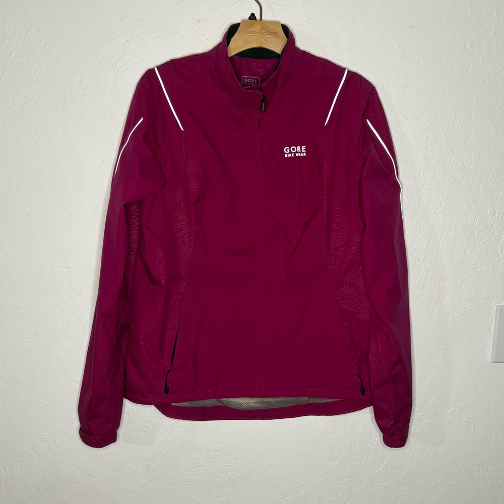 Gore Bike Wear Womens Pink Windstopper Tex Active Full Zip Up Jacket Size XLarge